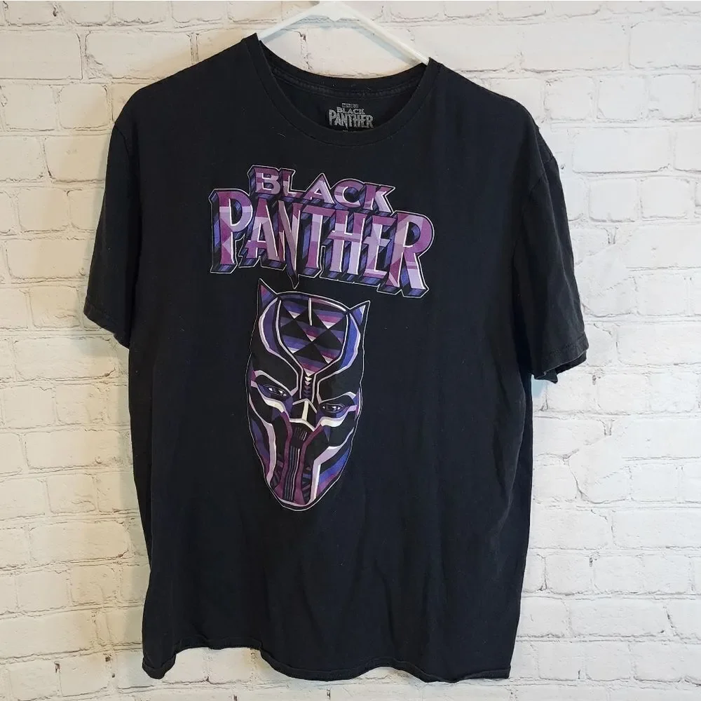 Men's Marvel Black Panther shirt, size XL